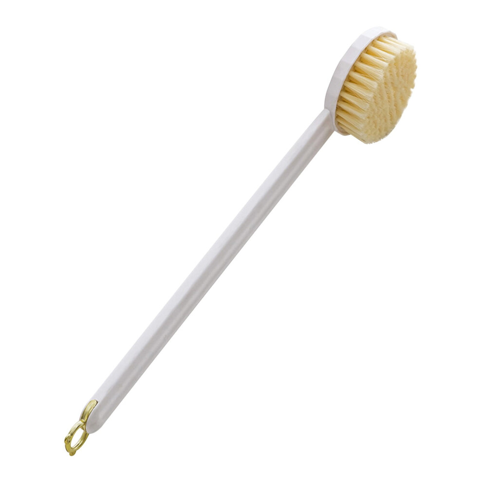 Soft Brush Hair Bath Tool, Body Brush For Skin Dual-Sided Design for Wet or Dry Brushing, Exfoliating Back Scrubber with Soft and Stiff Bristles,