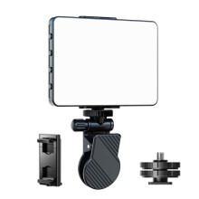 Portable Rechargeable Clip On Selfie Light, High Definition Display Screen with 60 LED Beads and 3 Light Modes, Adjustable Brightness Fill Light for