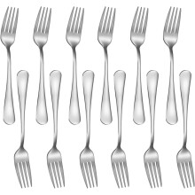 Reusable Stainless Steel Forks, Simple Design Dinner Forks Cutlery Set, Environmentally Friendly Mirror Finish Flatware, Comfortable to Grip