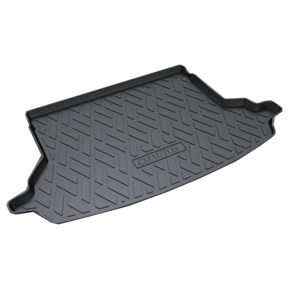 Cargo Liners Compatible With Subaru Forester 2008, Allweather Trunk Tray, 3D Tech Waterproof Tpe Black 9382693906915