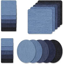Denim Patches for Jeans and Jackets, Self Adhesive Jean Patches for Durable Clothing Restoration, Rectangular Patches for Reinforcement and Style,