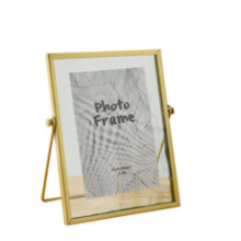Floating Frame for Photo Display, Photo Frame with Minimalist Design and Handmade Craftsmanship, Tabletop Shelf Photo Frame with Metal Frame and