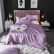 Bedding Set Full Size White Satin Silk Bedding King Size Duvet Covers Double Bed Quilt Cover Flat Sheet Soft Silky