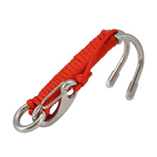 Stainless Steel Carabiner Compact DoublePurpose Hook For Diving Climbing And Sailing CorrosionResistant Red