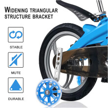 Kinder-Fahrradstützräder 12/20 Zoll, Sicherheitsstützen in Schwarz/Blau/Pink/Rot