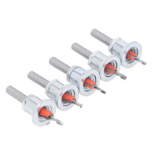 5Pcs Alloy Steel Countersink Drill Bit Set for Wood & Metal, Adjustable Sizes