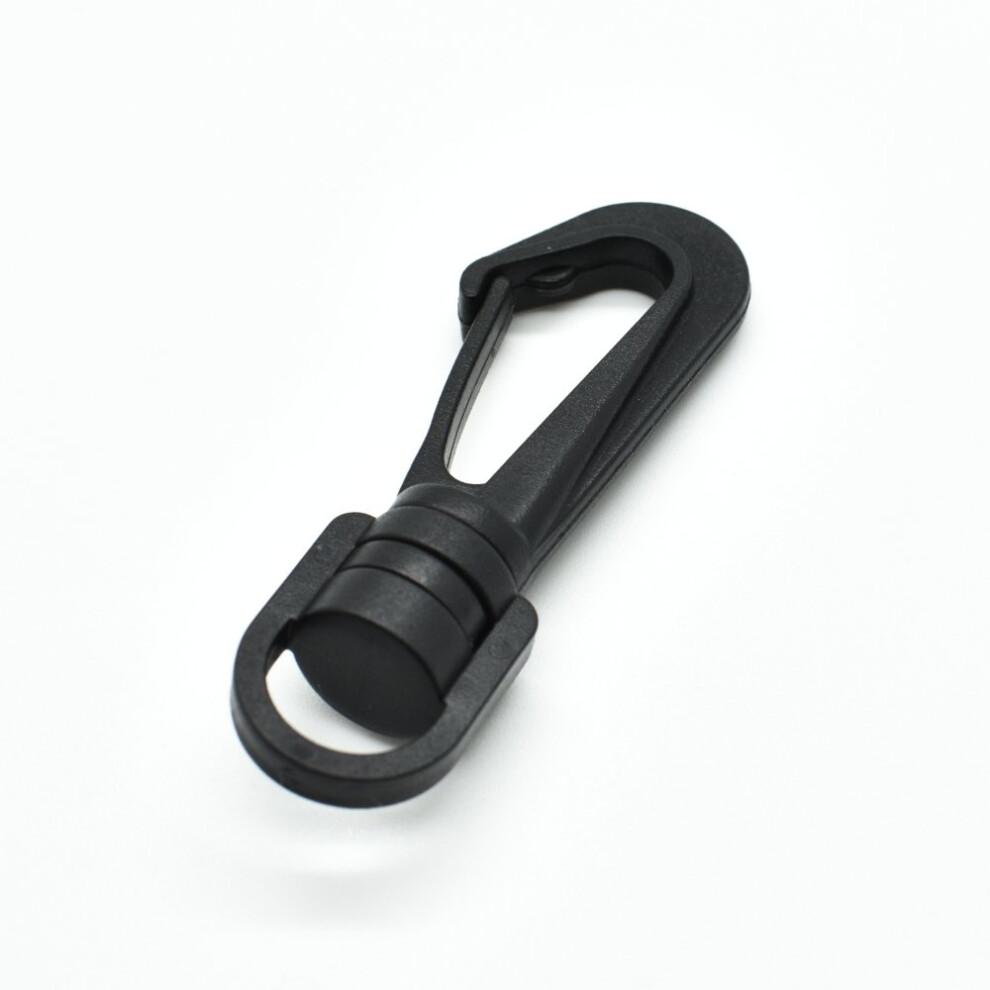 50Pcs Black Plastic Swivel Snap Hooks 3/8 Inch With Secure Lock For Dog Leash And Luggage 9094768670118