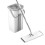 Flat Mop and Bucket Set with 360 Rotating Microfiber Head, Reusable Pads, Adjustable Long Handle 1