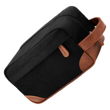 Herren-Rasiertasche, kompakter Kulturbeutel für-Schwarz