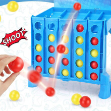 Kids Educational 4 Shots Bouncing Linking Ball Table Game - Parent Child Play
