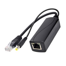 Gigabit PoE Splitter 10/100/1000 Mbps RJ45 IEEE 802.3af/at 30W