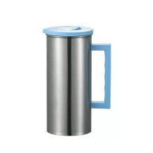 Stainless Steel Kettle, Large Capacity, Blue, Portable For Home And Travel, Holds Juice, Coffee And Cold Drinks