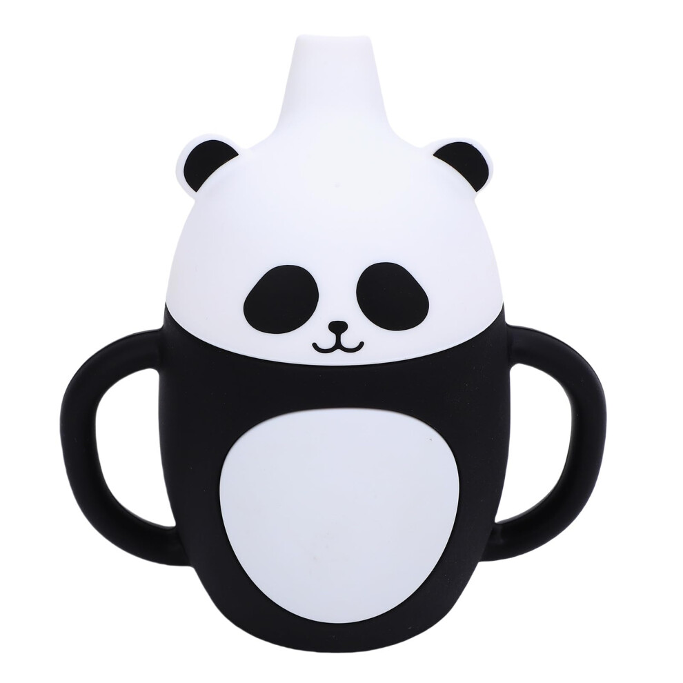 Panda Shaped Silicone Drinking Cup Cartoon Sippy Cup For Kids With Easy Grip Handles And Leakproof Design 6M