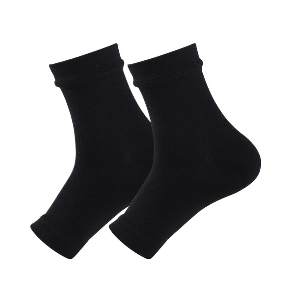 Ankle Brace for Plantar Fasciitis Socks with Arch Support L/XL Black Sports Injury Prevention
