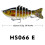 Swimbait multisegments à 7 segments multicolore, 10 cm, 15,5 g 2