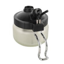 Clear Glass Airbrush Cleaning Jar with Holder 150ml Capacity for Nail Spray Pen