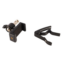 Tragbarer langlebiger Aluminium-Gitarren-Handyhalter Clip für E-Bass, Ukulele Zubehör