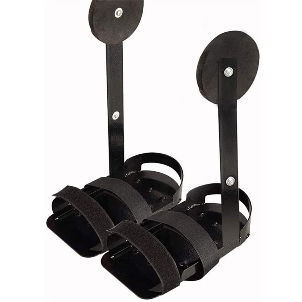 Leg Ankle Support Brace Pair with Adjustable Motorized Pedal Exerciser for Rehab and Recovery
