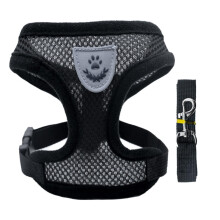 Adjustable Mesh Cat Walking Harness And Chest Strap Set For Small Cats And Puppies, Indoor Outdoor Use, Lightweight
