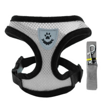 Adjustable Mesh Cat Walking Harness Chest Strap Set For Small Cats And Puppies, Indoor And Outdoor, Lightweight, Size XL
