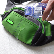 Waterproof Nylon Fanny Pack Waist Bag 35*15*14cm for Hiking Running