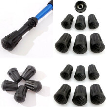 6Pcs Durable Rubber Tips for Trekking Poles - Extra Grip &amp; Wear-Resistant