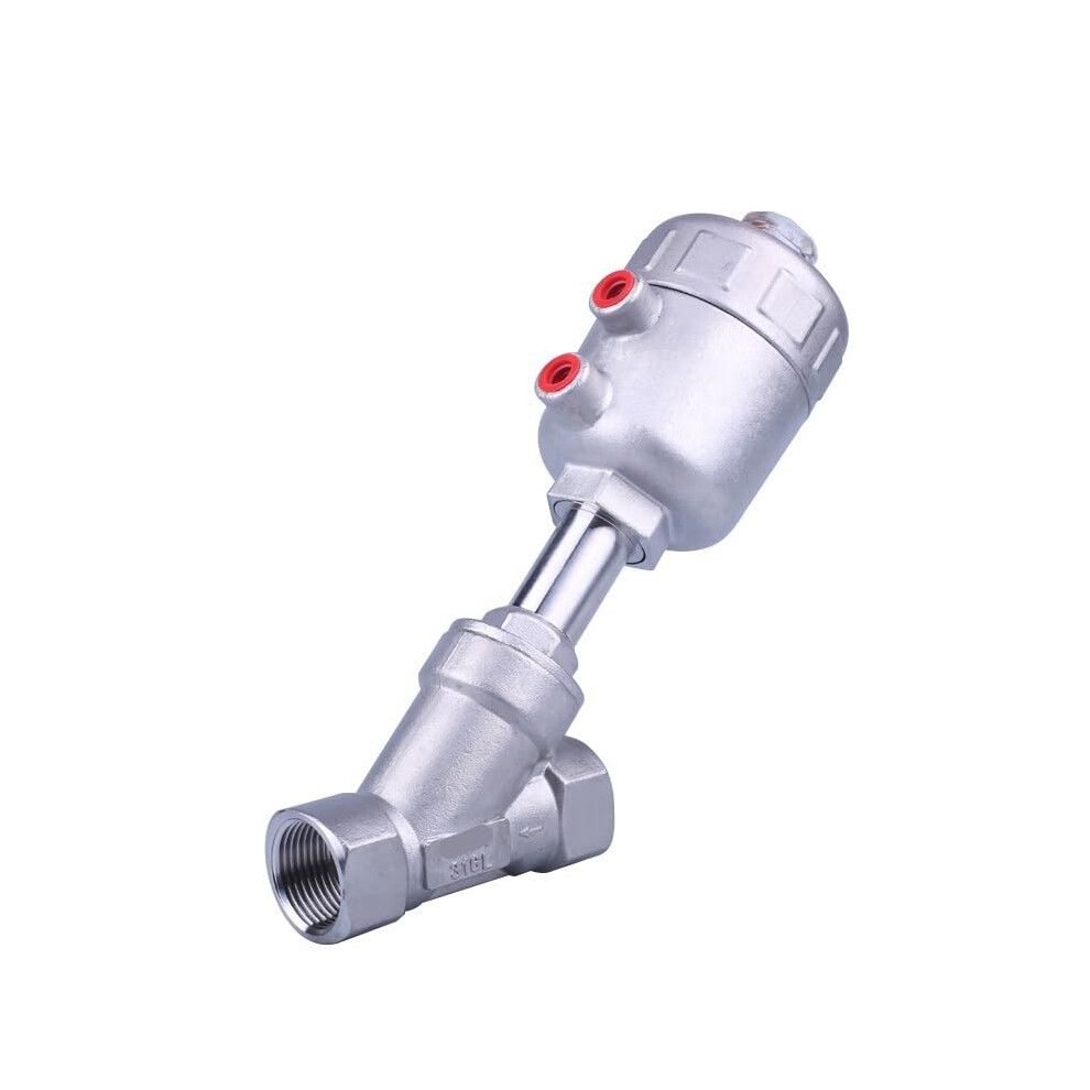 Dn32 Stainless Steel Pneumatic Angle Seat Valve, Temp Corrosion Resistant Steam Control 9094768667989