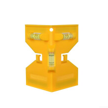 Horizontal Fence Post Pipe Magnetic Vertical Level Angle Meter With 3 Bubble Levels For Construction And DIY Projects Yellow