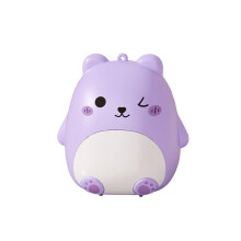 Child Friendly Cartoon Bear Pills Organizers for Easy-Purple