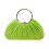 Praktische Polyester-Abendtasche, elegante plissierte-Grün 1