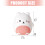 Leuke cartoon beer draagbare pillendoos voor-Geel 3