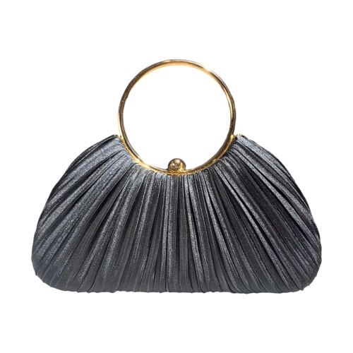 Leichte Polyester-Abendtasche. Elegante-Schwarz