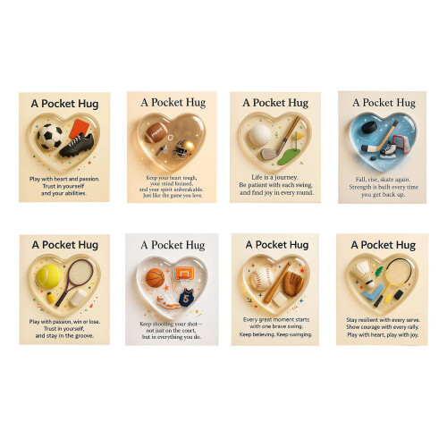 Athletic Theme Pocket Hug Card Acrylic Construction Card-Golf 2