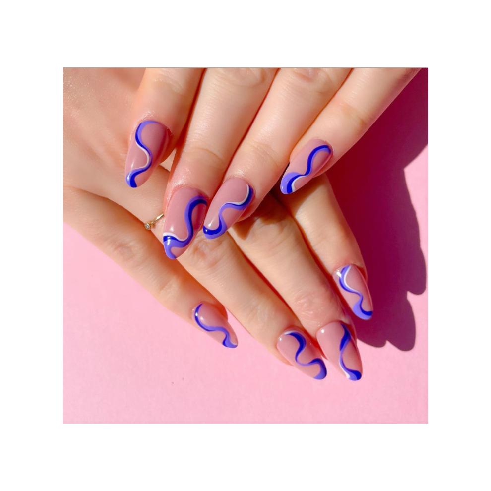 Press On Nails, Medium Length With Eco-Friendly Abs Resin, Easy Application For Salon-Quality Effect, Reusable Fashionable Almond Shape Perfect For M