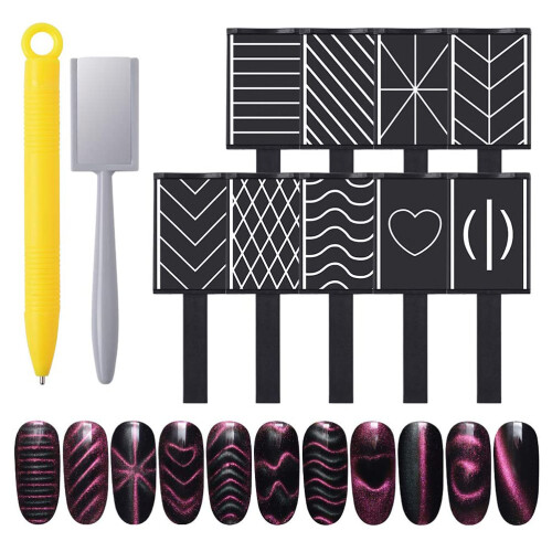 Εργαλείο νυχιών Dotting Pens, Μαγνητικά στυλό νυχιών DIY3d μαγνητικά για βερνίκι νυχιών 2