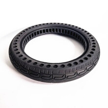 Solid Tire for 14 Inch Electric Bike, Puncture Resistant Rubber Wheel with High Elasticity Honeycomb Structure, Maintenance Free No Inflating Flat