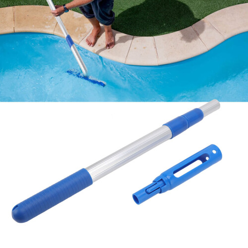 Adjustable Length Pool Cleaning Tool, Telescopic Pool Pole Lightweight Material Universal Tool Interface Non Slip Grip, Chlorine Resistant UV 2