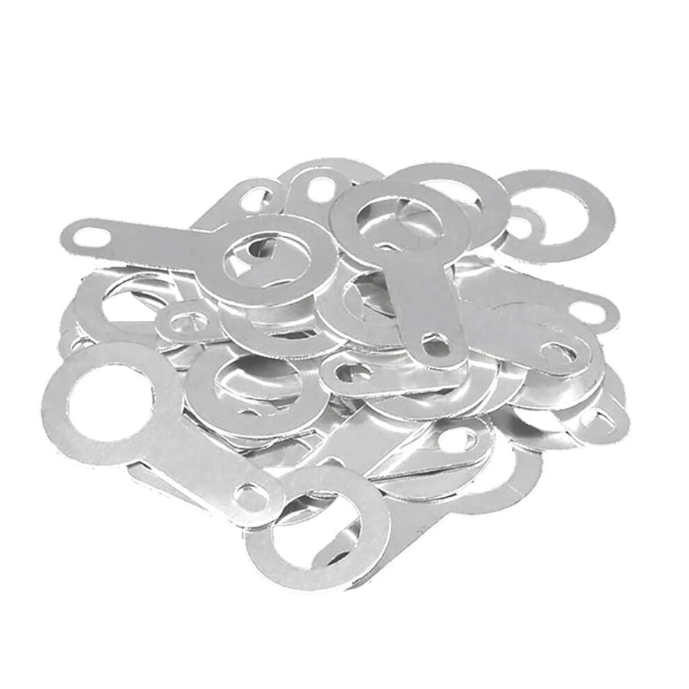 50Pcs Round Single Head Copper Cable Lugs M8.2 Silver Plated Wire Terminals Conductivity 9094768672198