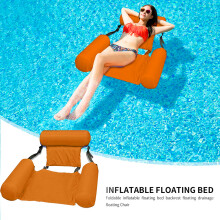 Inflatable Foldable Floating Chair Water Pool Beach Lounger 47.24x39.37in