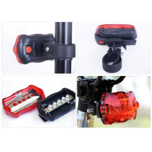 Kit d’éclairage pour vélo à 5 LED, 2 pièces, total 6x piles AAA, convient à
