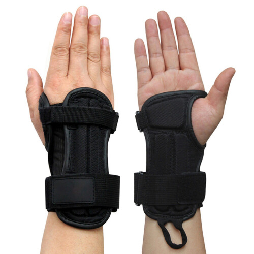 Adjustable Black Wrist Guards for Multi-Sports S/M/L Protective Gear 1