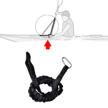 Kayak Canoe Paddle Leash with Carabiner, 1.56m Wear-Resistant Oxford Rope