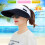 Oversized UV Protection Sun Visor Hat for Women Adjustable Beach Hat 1