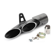 Motorcycle Exhaust Muffler Carbon Fiber SlipOn for R6 Z900 ZX6R CBR500R GSXR1000R