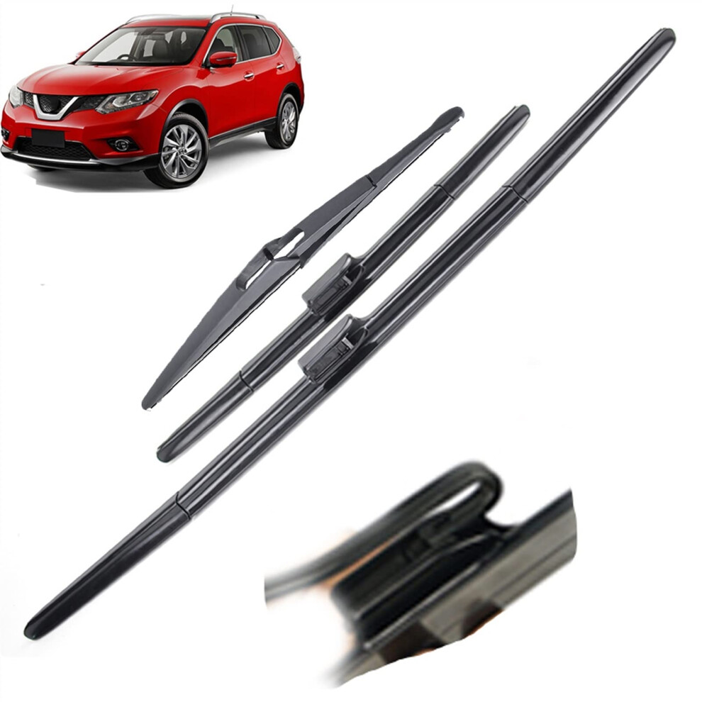Windshield Wiper Blades Front And Rear Set For Nissan Xtrail T32 20132019 Allweather 9199774411943
