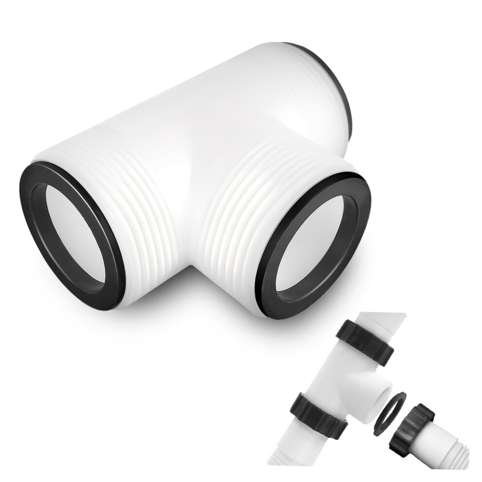 Pool Hose Connector T Joint 1.5 Inch For Intex And Coleman Above Ground Pools With Leakproof L Rings 9199774412049