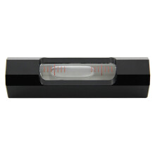 Aluminum Alloy Horizontal Bubble Level Rod 85mm 0.02mm Precision Black/Silver