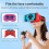 VR Headset for Nintendo Switch OLED  Switch HD Adjustable Lenses Headband 3D Glasses Red 2