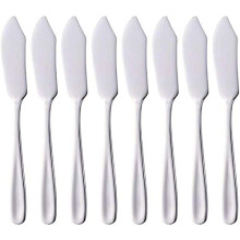 Butter Knife Set Stainless Steel 18/10 Smooth Edge Mini Dessert Knives for Butter and Cheese 8pcs