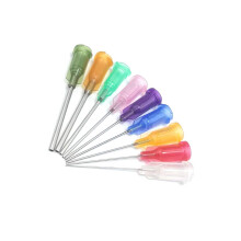 1 Inch Synthetical Blunt Tip Dispensing Needle With Luer Lock, Precision Applicator 9 Sizes, 45 PCS, 11 Color Variants